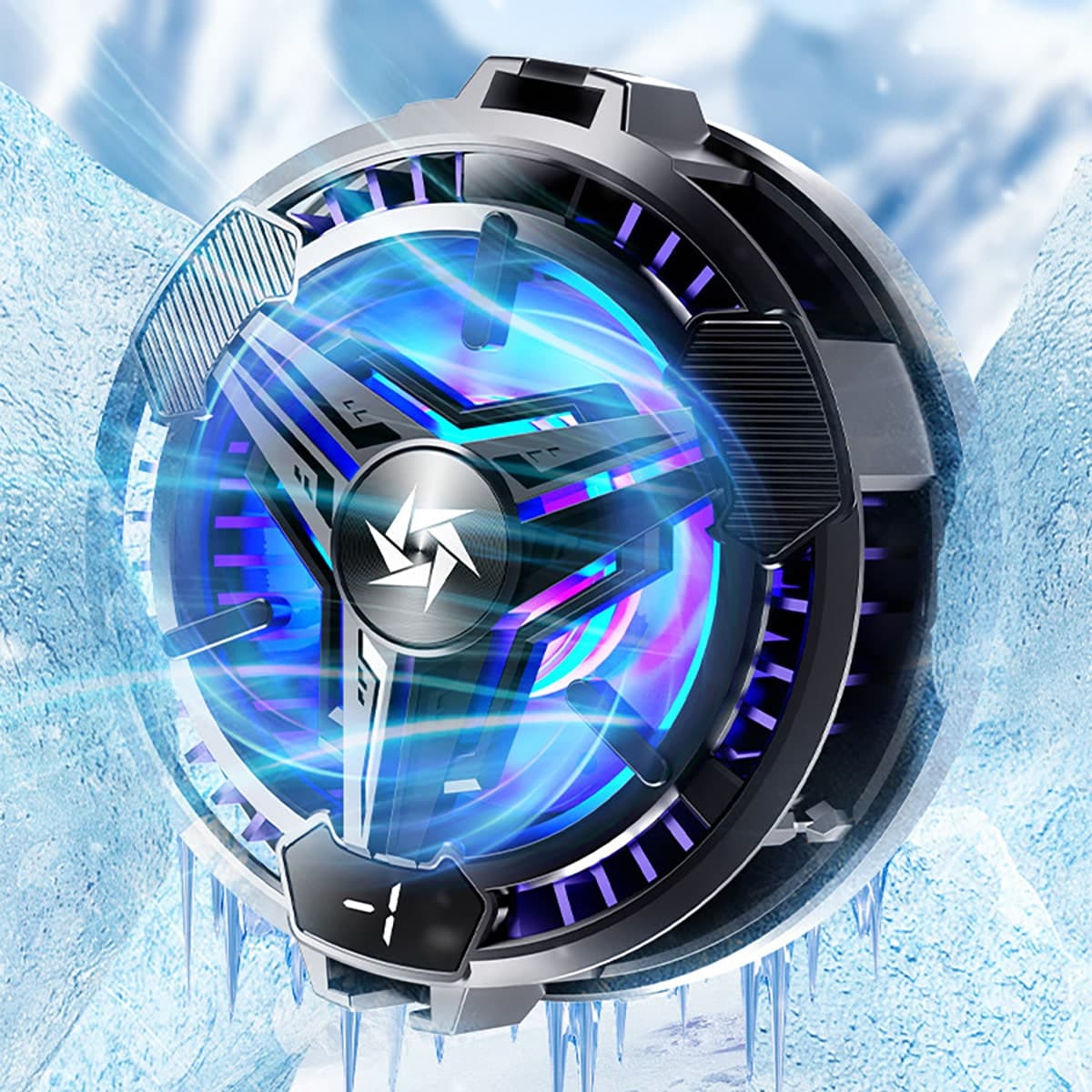 Quạt tản nhiệt điện thoại sò lạnh từ tính SL10 màn hình hiển thị nhiệt độ Led RGB 2023 - 9