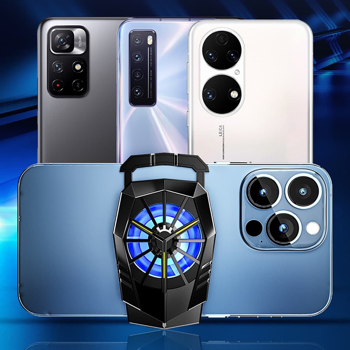 Quạt tản nhiệt điện thoại X17 pin 300mAh tốc độ quạt 6000 vòng/ phút - 6