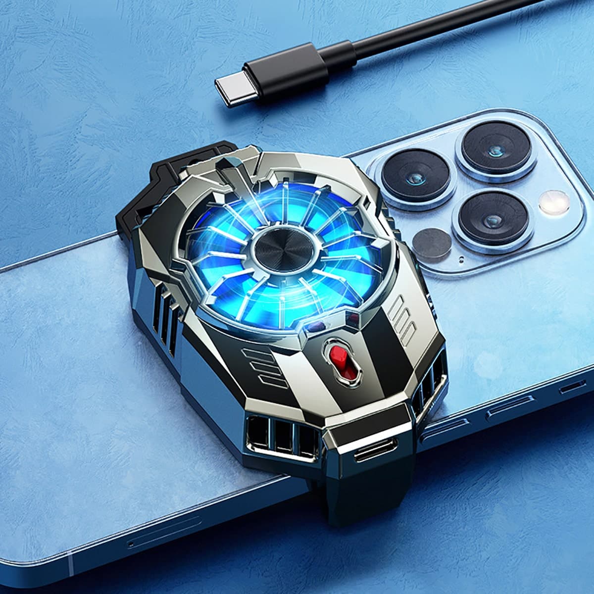 Quạt tản nhiệt điện thoại X20 sò lạnh gaming 2 chế độ điều chính tốc độ - 4