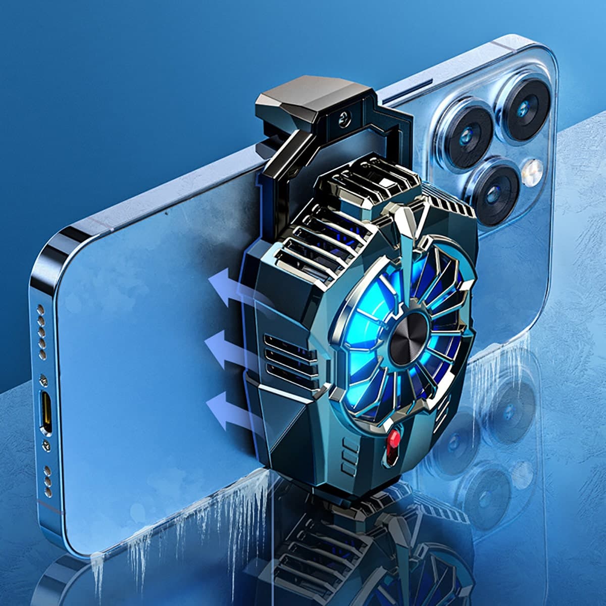 Quạt tản nhiệt điện thoại X20 sò lạnh gaming 2 chế độ điều chính tốc độ - 3