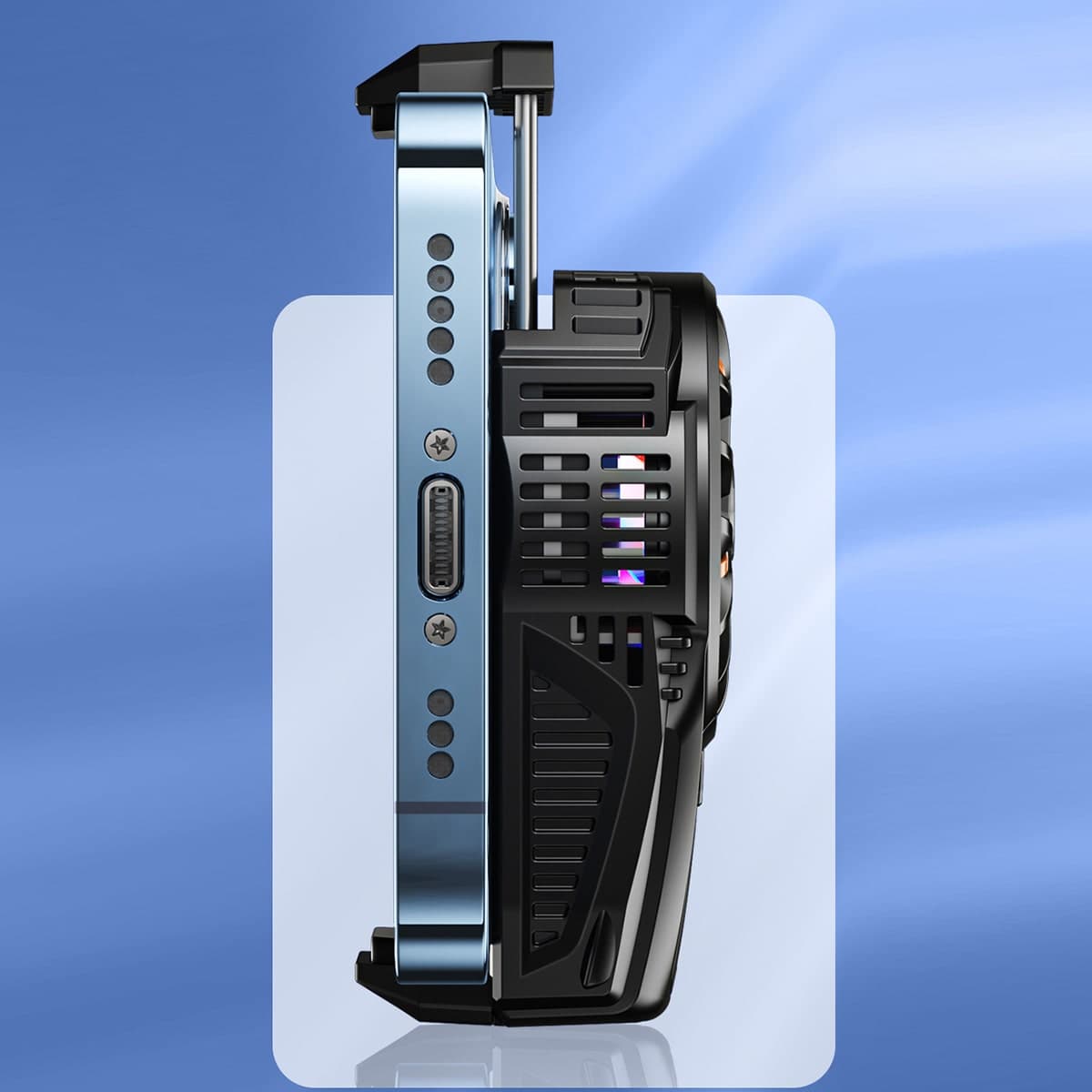 Quạt tản nhiệt điện thoại sò lạnh chạy Pin SL02 pin sạc màn hình hiển thị nhiệt độ - 8