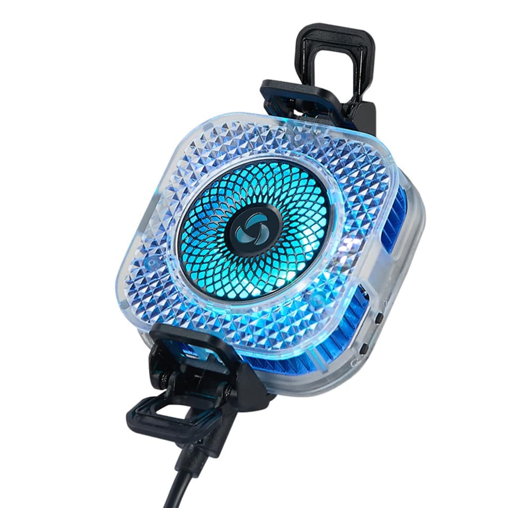 Quạt tản nhiệt điện thoại sò lạnh từ tính S6 tích hợp AI thông minh Led RGB Gaming có màn hình hiển thị nhiệt độ ngàm kẹp rời - 2