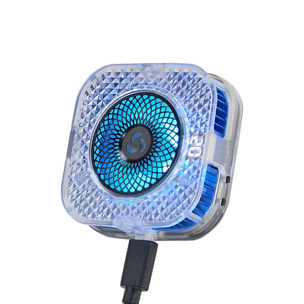 Quạt tản nhiệt điện thoại sò lạnh từ tính S6 tích hợp AI thông minh Led RGB Gaming có màn hình hiển thị nhiệt độ ngàm kẹp rời - 3