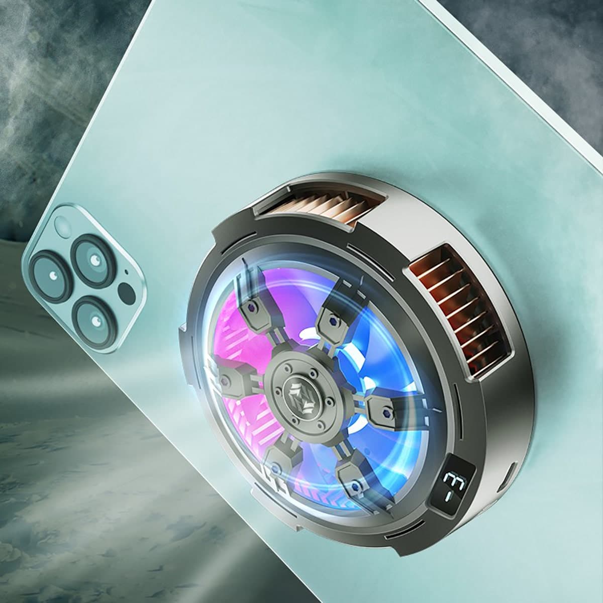 Quạt tản nhiệt máy tính bảng Ipad Piva Icearmor3 X32 tản cỡ lớn sò lạnh màn hình hiển thị nhiệt độ - 7