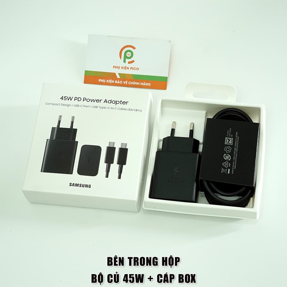 Bộ củ cáp sạc nhanh Samsung 45W Zin New Full Box (Chính hãng nguyên hộp) - 2