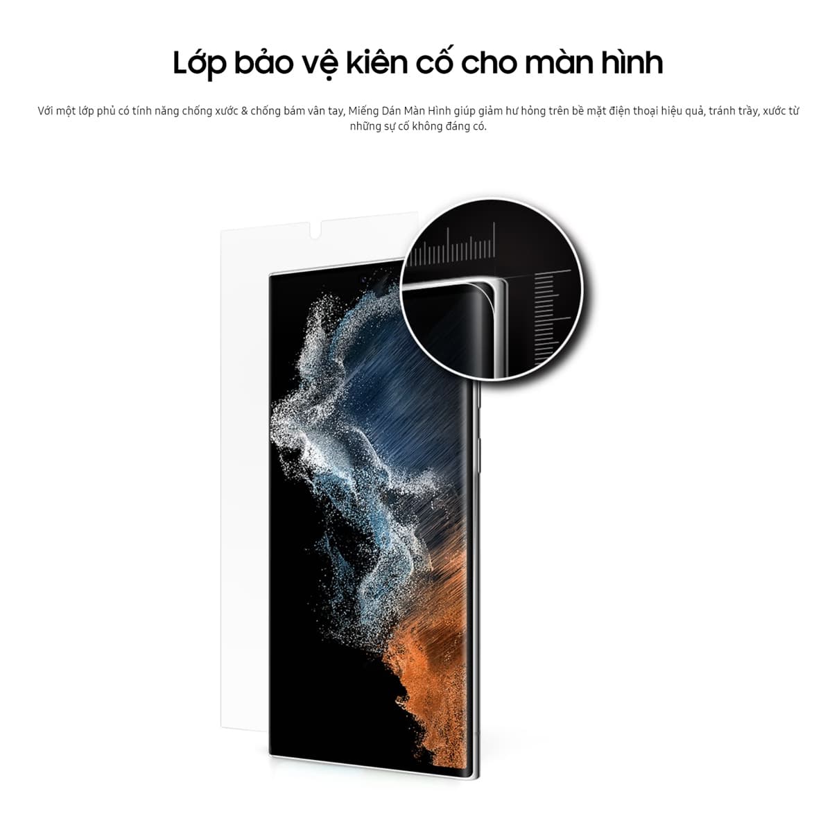 Dán màn hình Samsung Galaxy S22 chính hãng Samsung bảo vệ full màn hình - 4