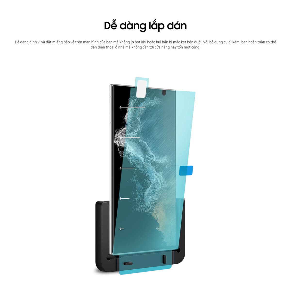 Dán màn hình Samsung Galaxy S23 chính hãng Samsung bảo vệ full màn hình - 6