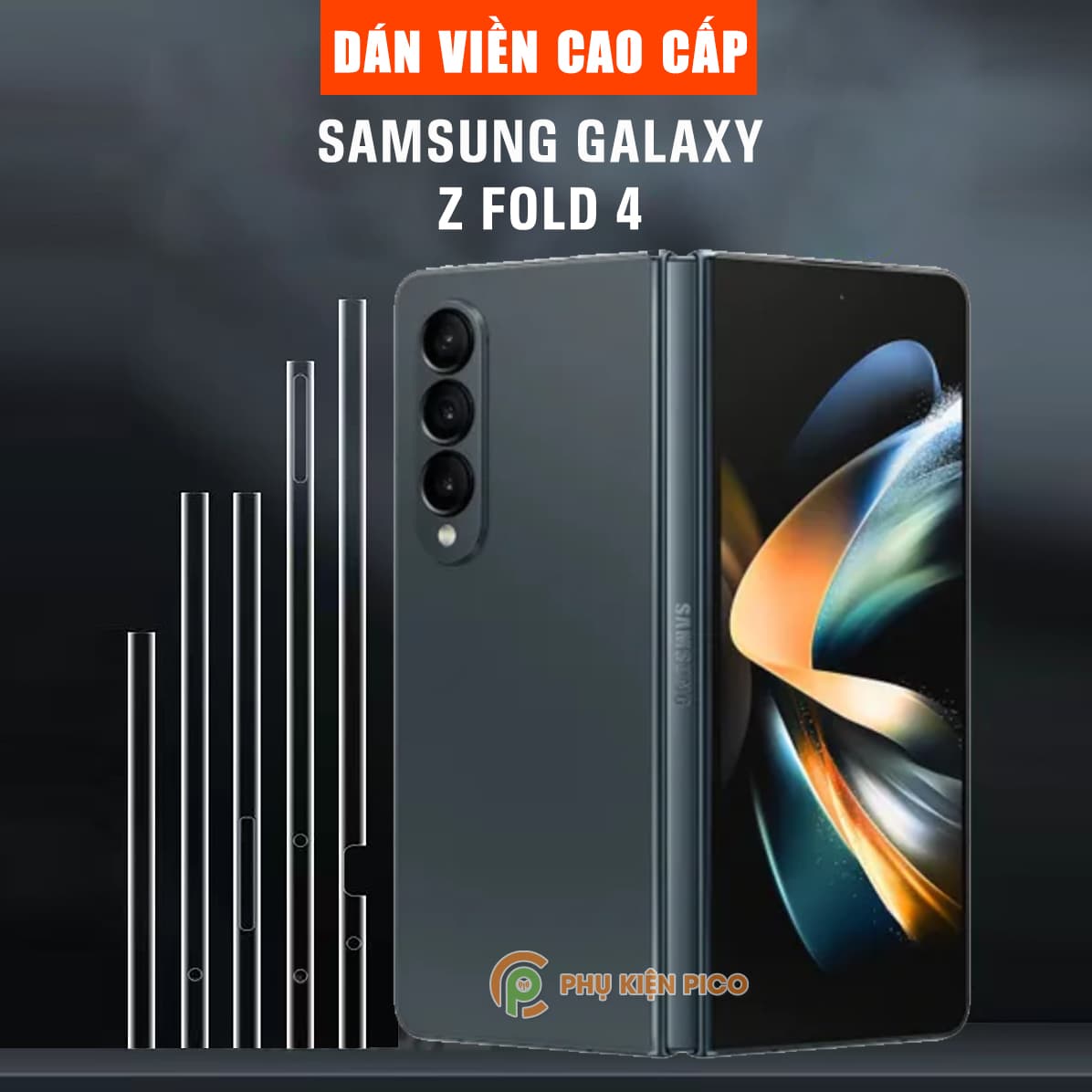 Dán viền Samsung Z Fold 4 - Dán bảo vệ khung viền Samsung Galaxy Z Fold 4 - 2 Bộ
