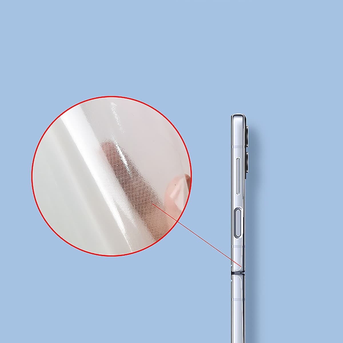 Dán viền Find N2 Flip - Dán bảo vệ khung viền Oppo Find N2 Flip PPF cao cấp dẻo - 2 Bộ - 8