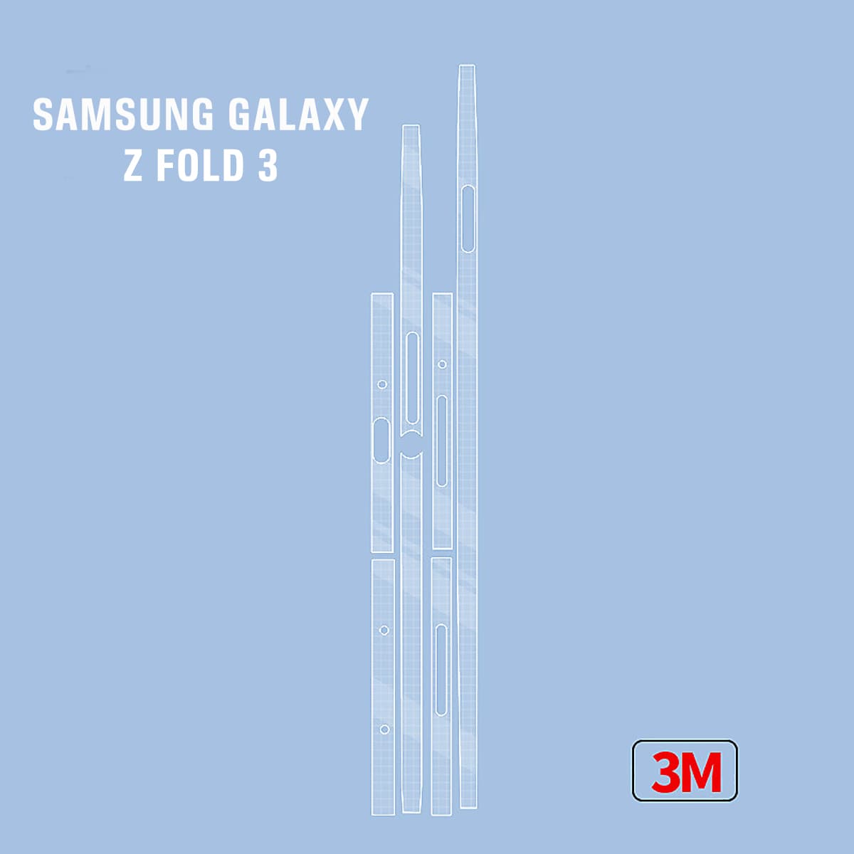 Dán viền Samsung Z Fold 3 - Dán bảo vệ khung viền Samsung Galaxy Z Fold 3 - 2 Bộ - 2