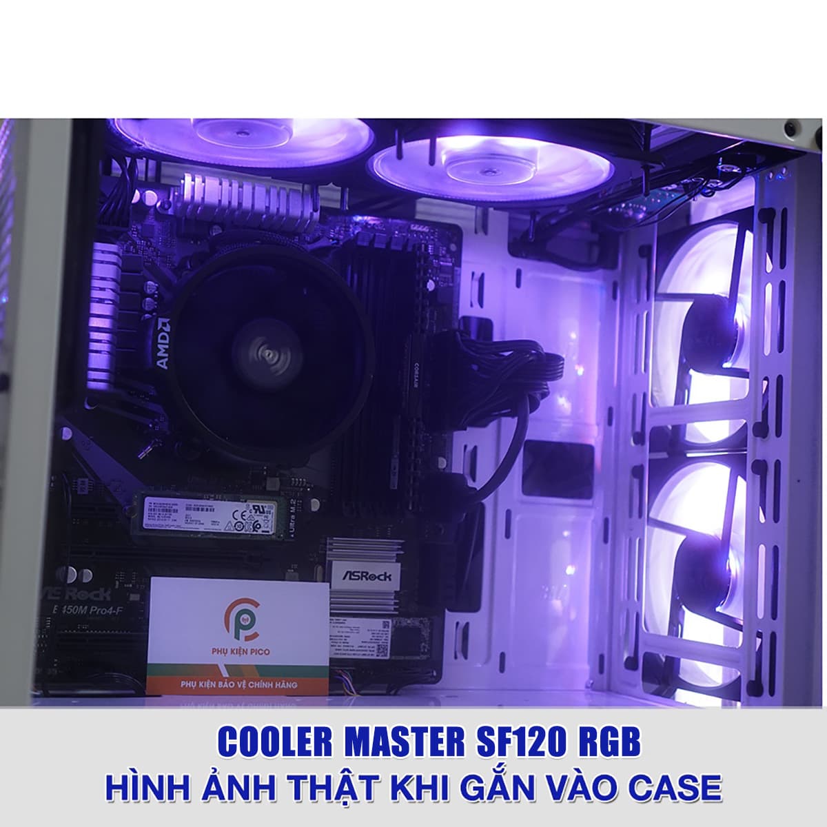 Quạt fan case 12cm Cooler Master SF120 RGB - Quạt tản nhiệt Case Cooler Master Masterfan SF120 RGB (tách hộp) - 4