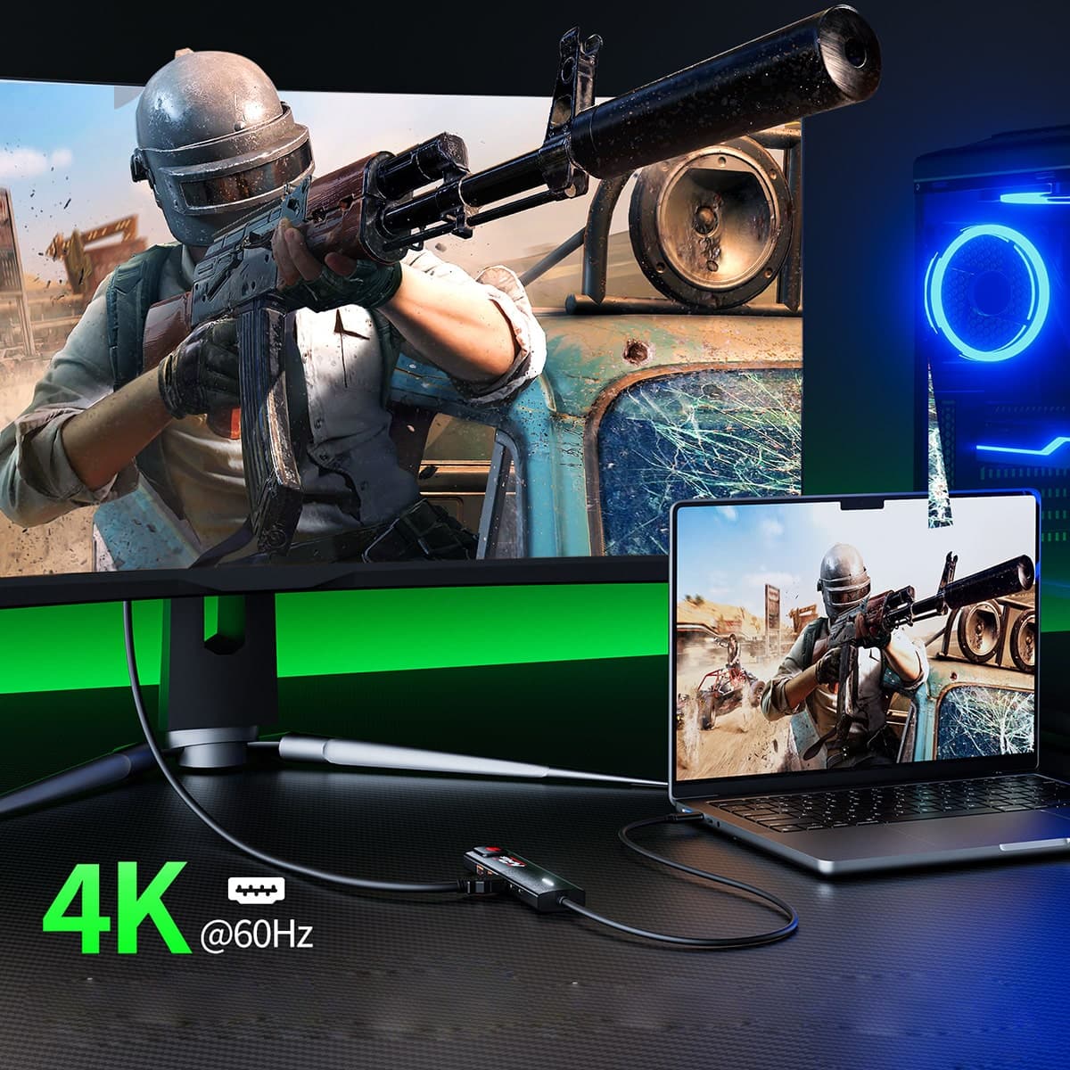 HUB Type C sang HDMI 4K Plextone 6in1 Pro sạc PD 100W Mạng Lan HUB USB 3.0 tốc độ cao HUB USB C to HDMI 2.0 - RJ45 - Type C cho Laptop hỗ trợ Macbook - 4