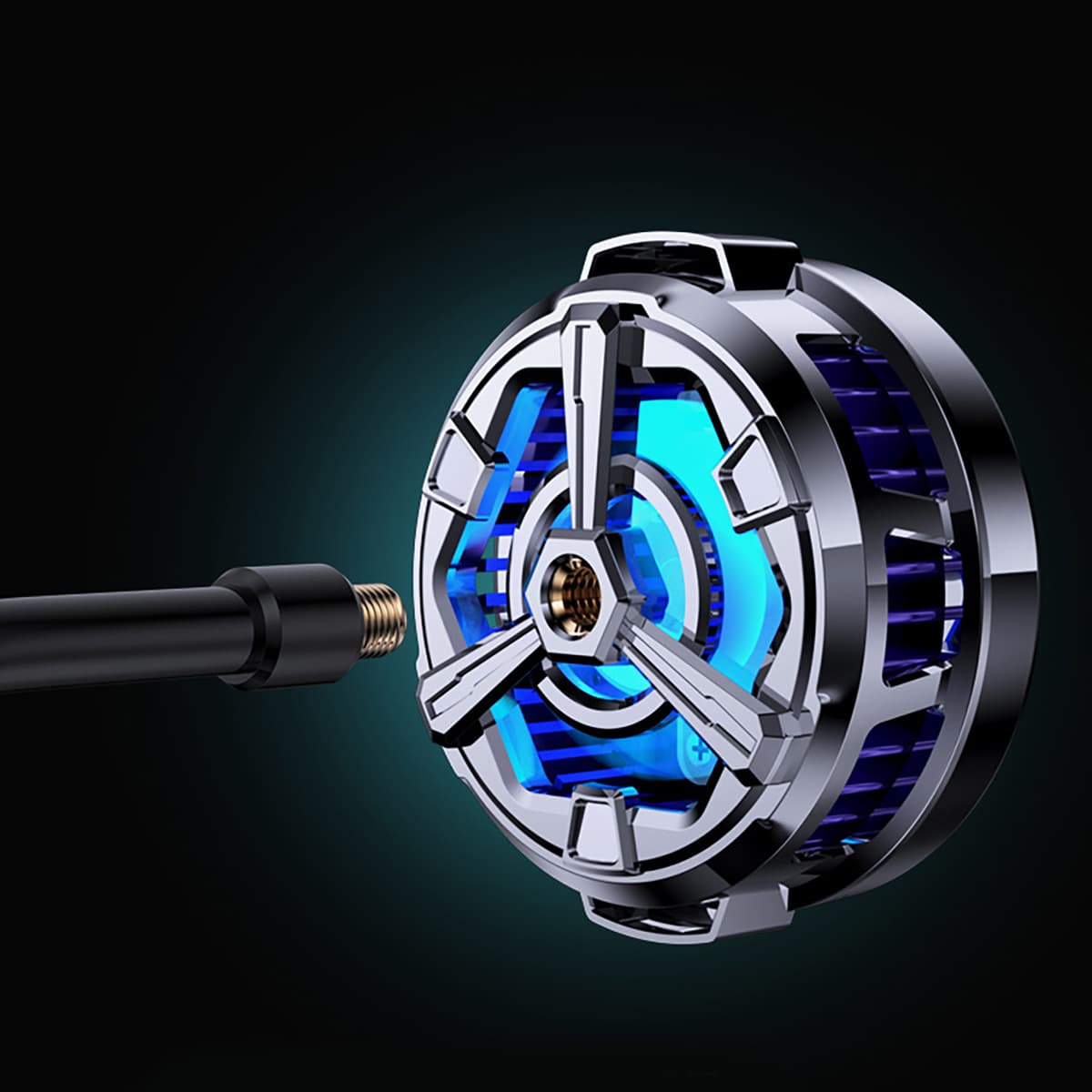 Quạt tản nhiệt điện thoại Ipad F16 sò lạnh từ tính led RGB hỗ trợ sạc không dây - 4