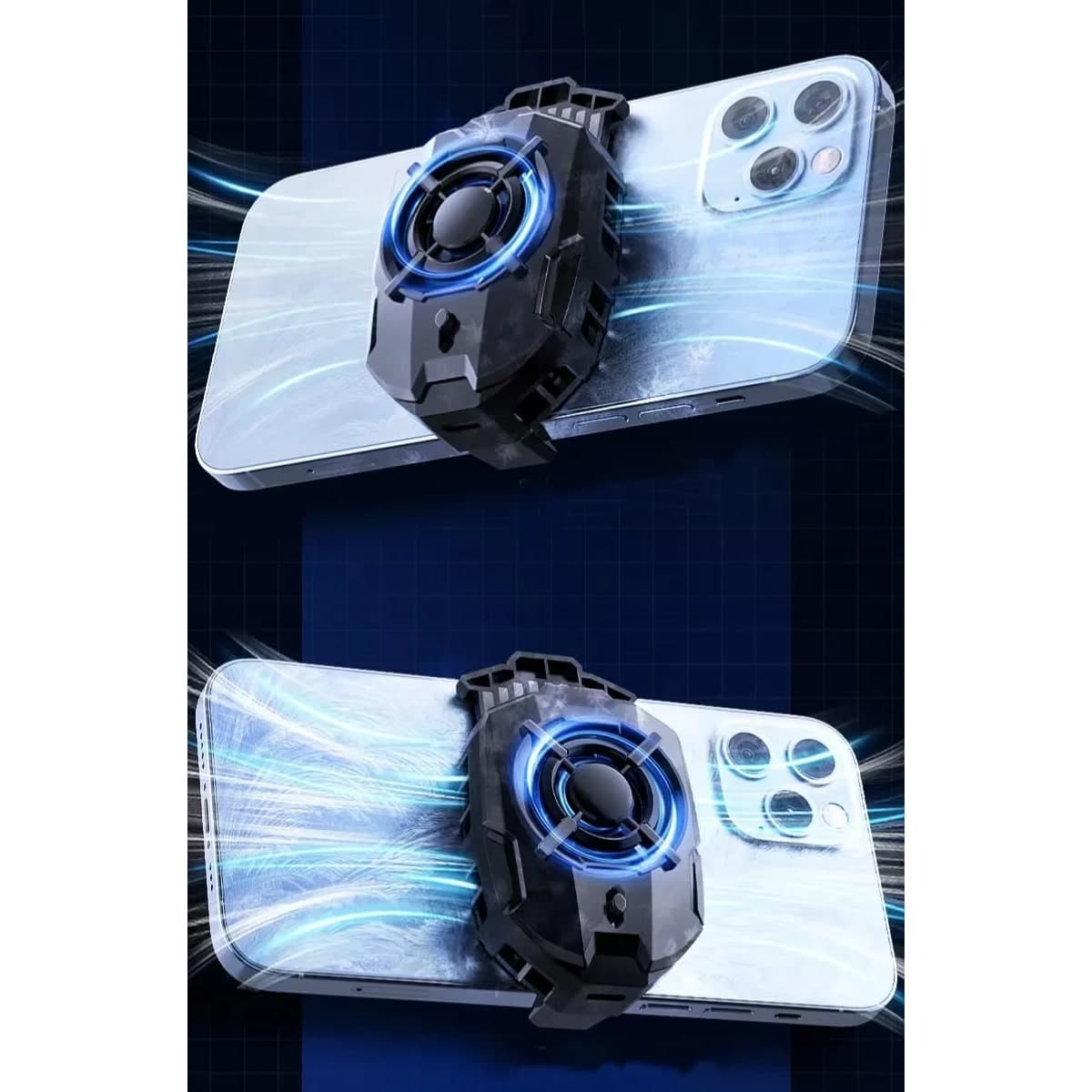 Quạt tản nhiệt điện thoại Memo DLA7 sò lạnh led RGB Gaming - 6