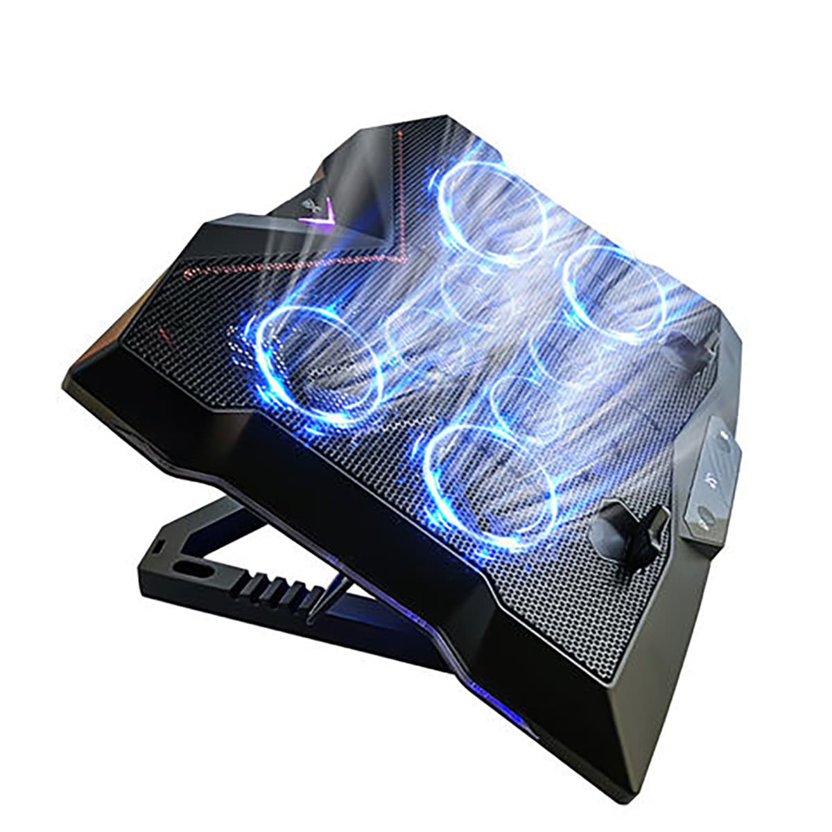 Quạt tản nhiệt Laptop Gaming Pro 8 quạt - Đế tản nhiệt Macbook Surface book Notebook Cooler Z8 led RGB - 2