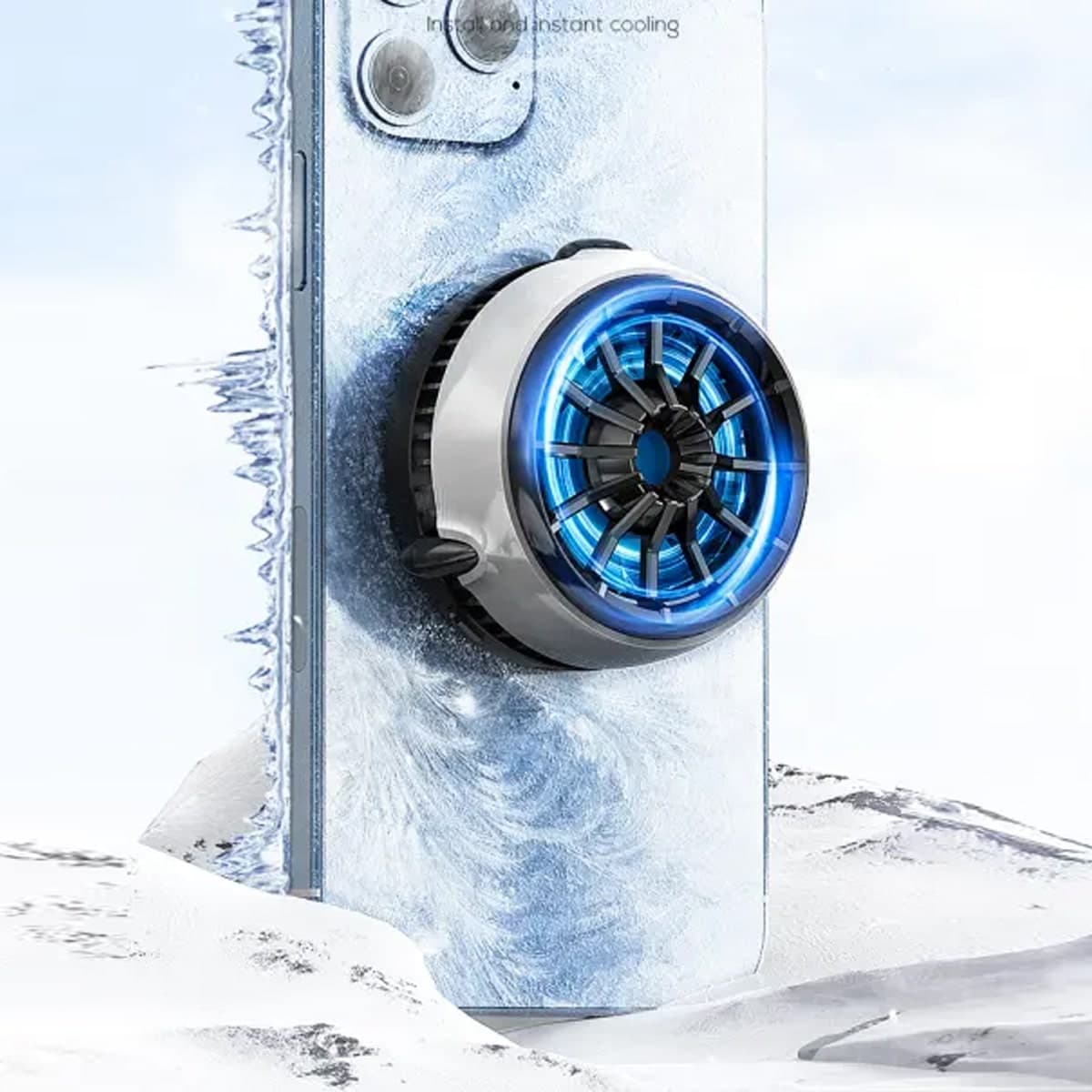 Quạt tản nhiệt điện thoại Memo CX03 sò lạnh từ tính led RGB hỗ trợ sạc không dây - 5