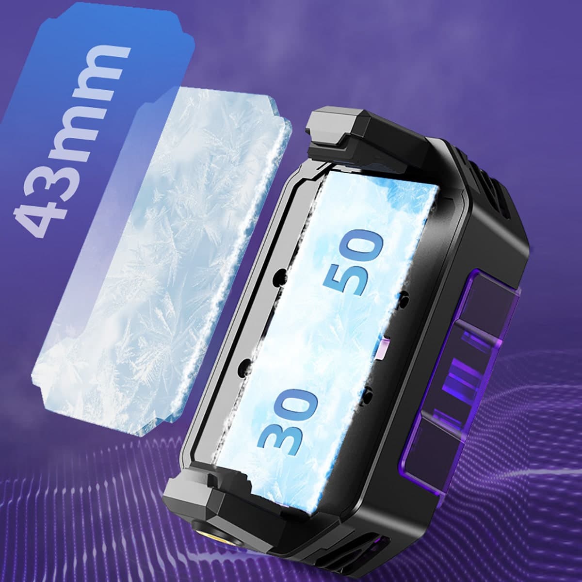 Sò lạnh tản nhiệt điện thoại Ipad X65 quạt công suất 24W 3 chế độ làm lạnh led RGB hỗ trợ Livestream - 8