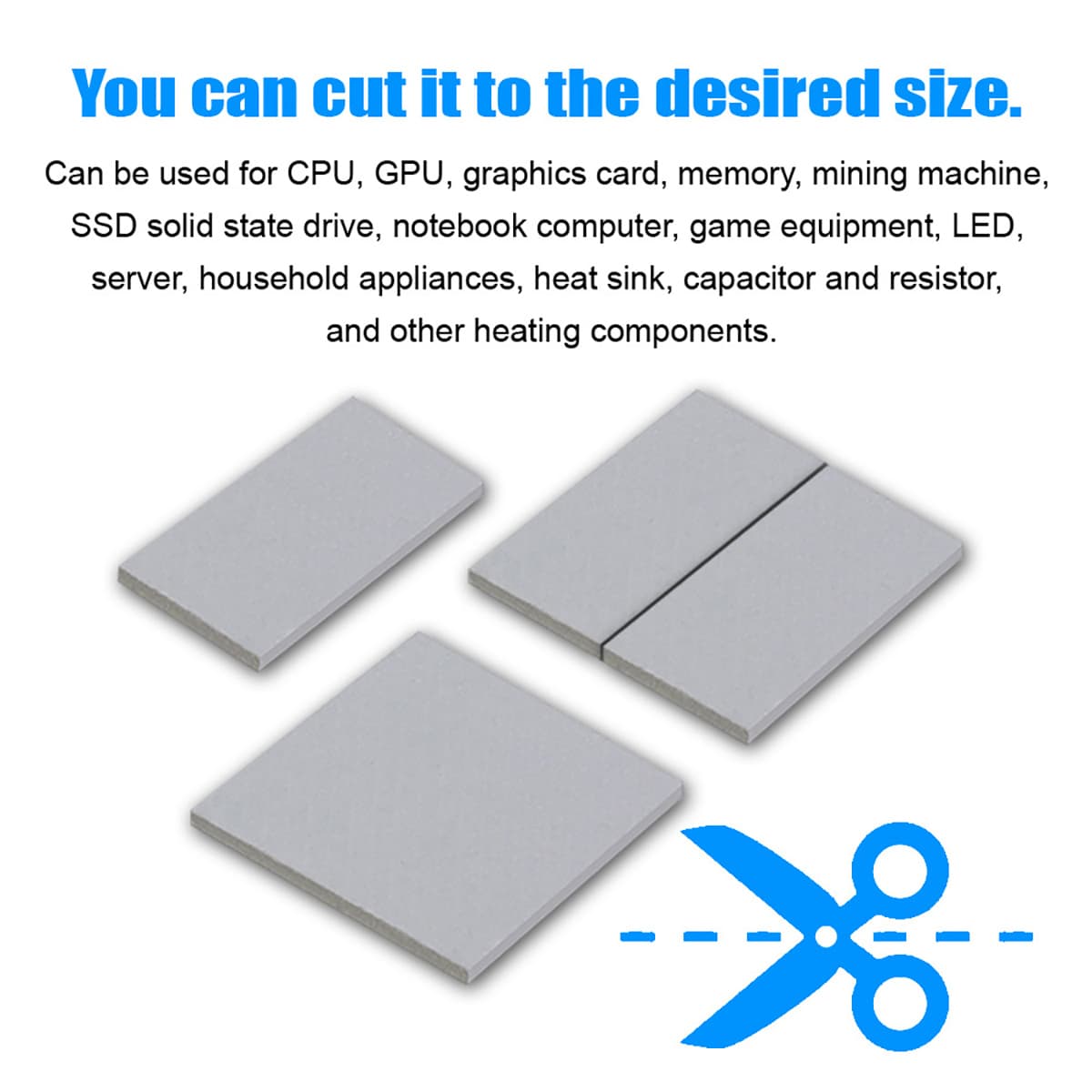 Miếng tản nhiệt cao cấp Thermal Pad SNOWMAN 13.8 W/mk chính hãng tản nhiệt GPU chipset ổ cứng SSD M.2 đối thủ của Gelid - 5