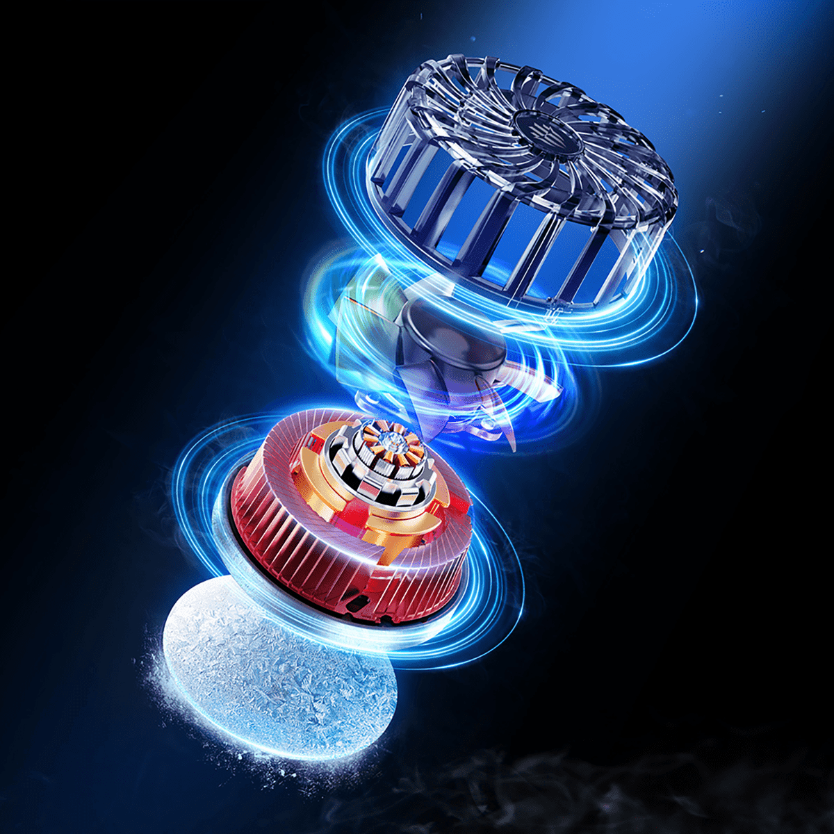 Quạt tản nhiệt điện thoại máy tính bảng Nubia Redmagic Magnetic Cooler 4 Pro sò lạnh từ tính AI công suất 27W - 8