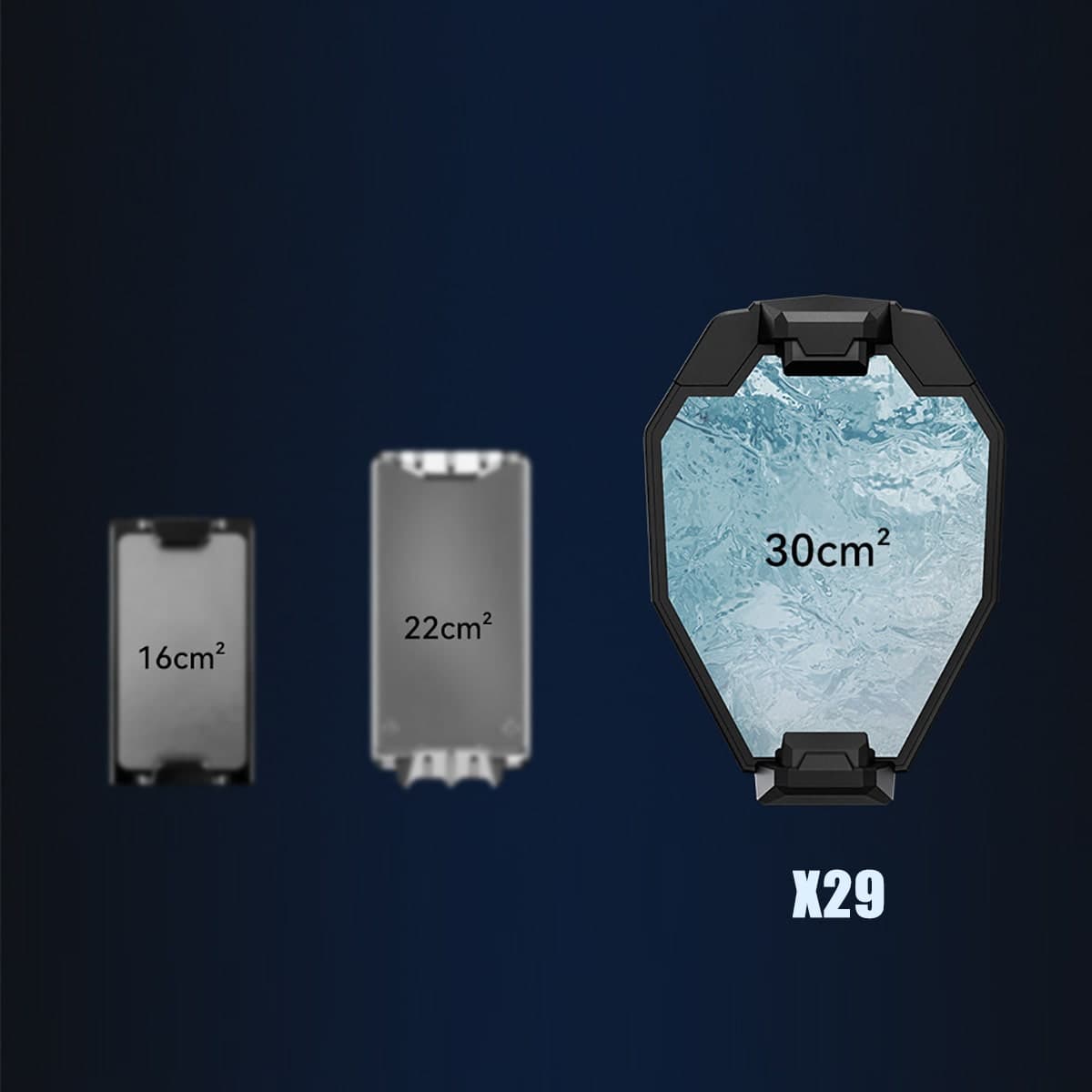 Quạt tản nhiệt điện thoại sò lạnh chạy Pin X29 - Quạt tản nhiệt không dây X29 pin sạc màn hình hiển thị nhiệt độ Led RGB - 8