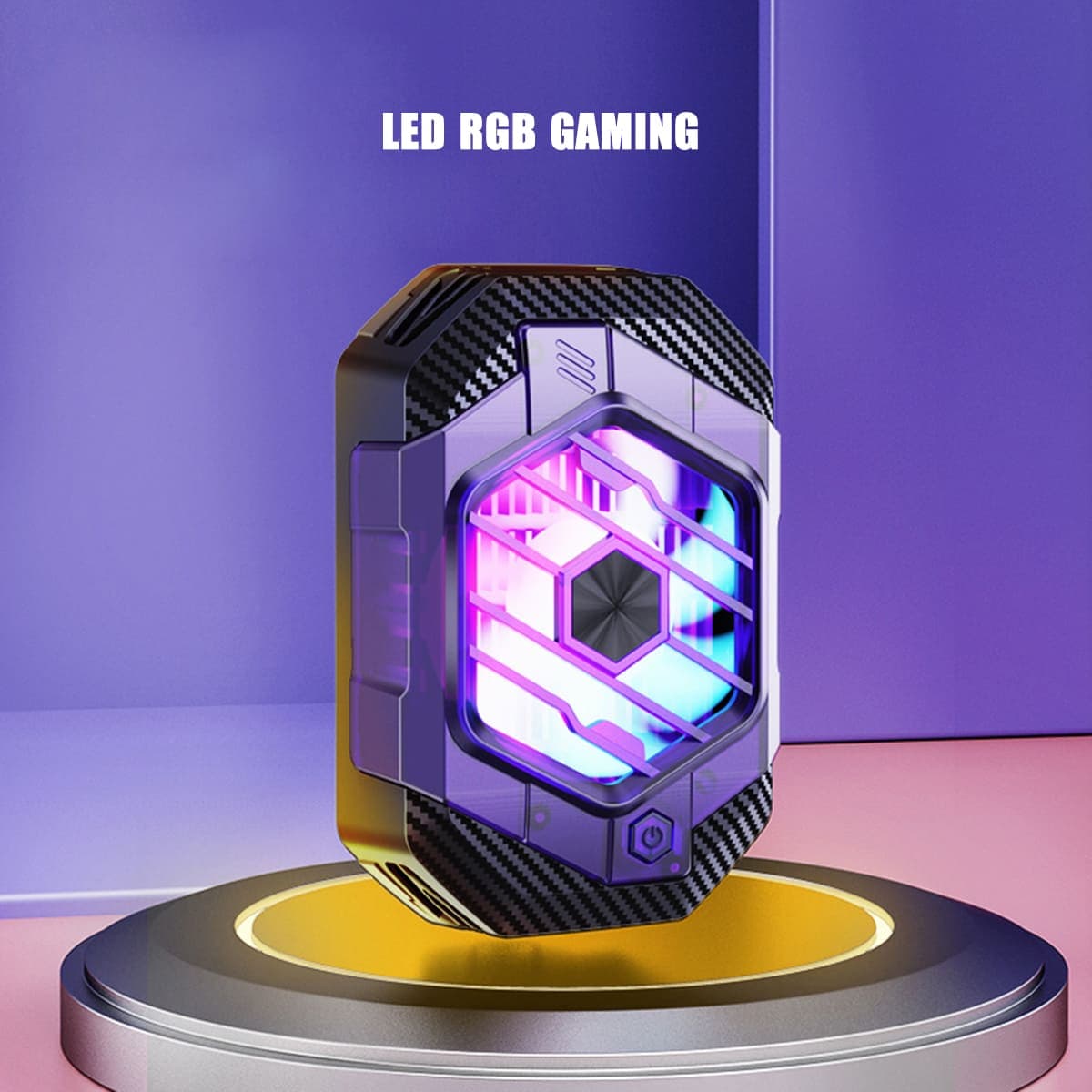 Quạt tản nhiệt điện thoại máy tính bảng X65 sò lạnh từ tính 24W 3 chế độ làm lạnh led RGB - 4