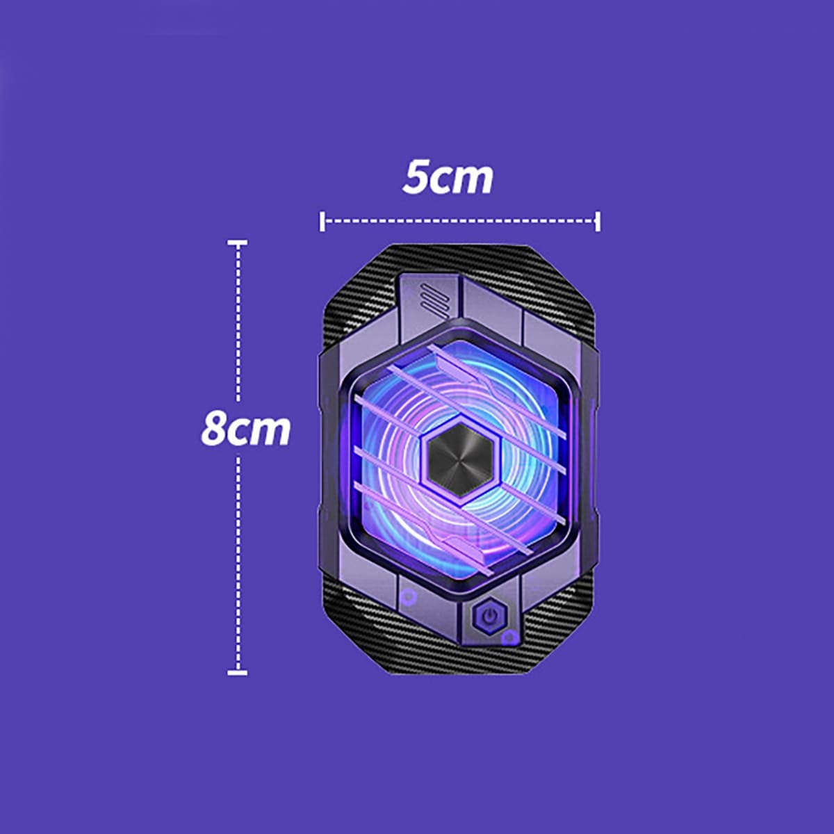 Quạt tản nhiệt điện thoại máy tính bảng X65 sò lạnh từ tính 24W 3 chế độ làm lạnh led RGB - 6