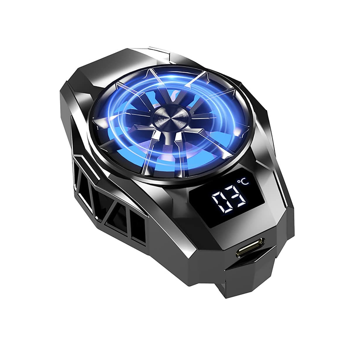 Quạt tản nhiệt điện thoại sò lạnh S8 Led RGB màn hình hiển thị nhiệt độ bản nâng cấp toàn diện của quạt tản nhiệt S3 - 2