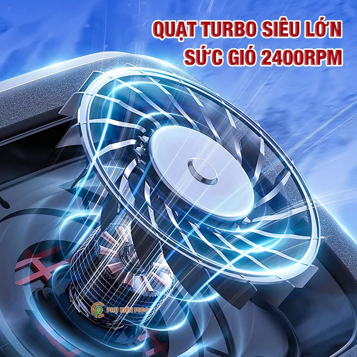 Quạt tản nhiệt laptop Memo FL08 tản khí nén turbo 2400RPM giảm nhiệt thực sự chuyên dụng cho máy tính đồ họa gaming - Đế tản nhiệt Laptop - 9