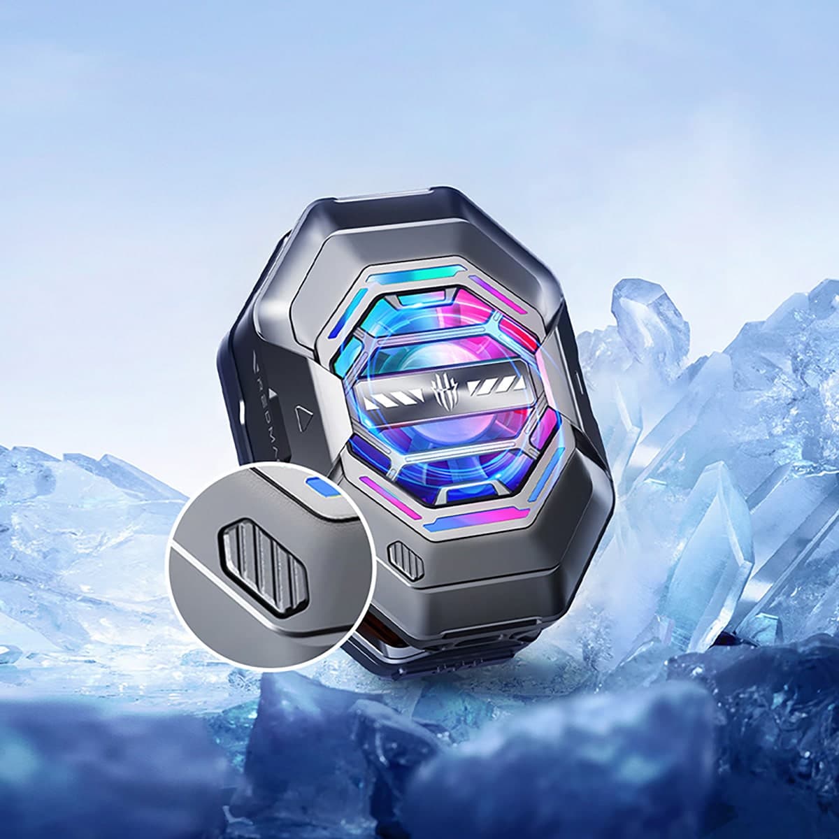 Quạt tản nhiệt điện thoại sò lạnh Nubia Redmagic Cooler 4 Pro ngàm kẹp công suất 27W giảm nhiệt -7 độ C - 8