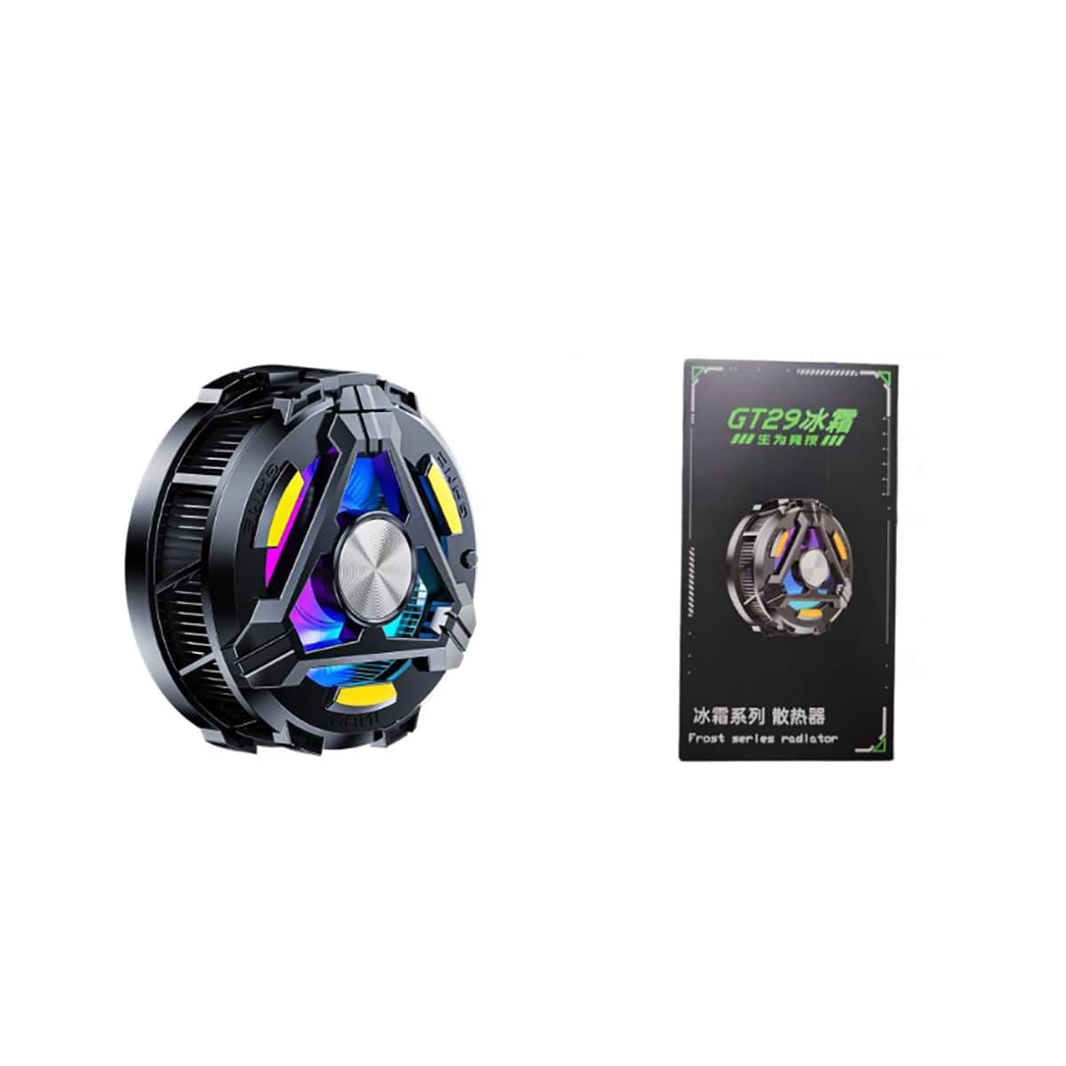 Quạt tản nhiệt điện thoại máy tính bảng GT29 siêu sò lạnh 2024 25W sò lạnh 40x40mm led RGB - Tản nhiệt Ipad GT29 - 5