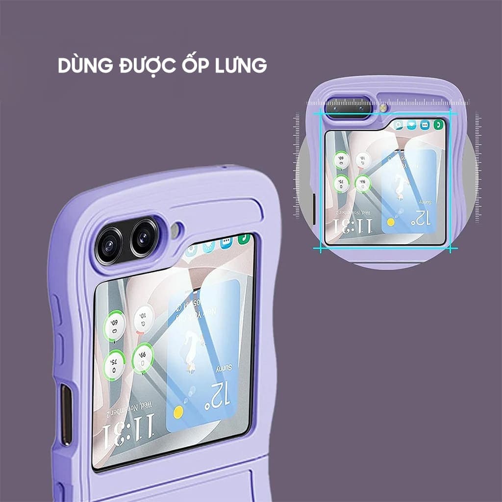 Kính cường lực Samsung Z Flip 5 full màn hình phụ phủ nano - Dán màn hình phụ Samsung Galaxy Z Flip 5 5G - 9