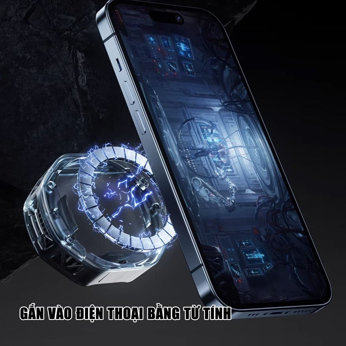 Quạt tản nhiệt điện thoại máy tính bảng X60 Pro Max có sạc không dây Magsafe 15W sò lạnh từ tính Led RGB Gaming - 9