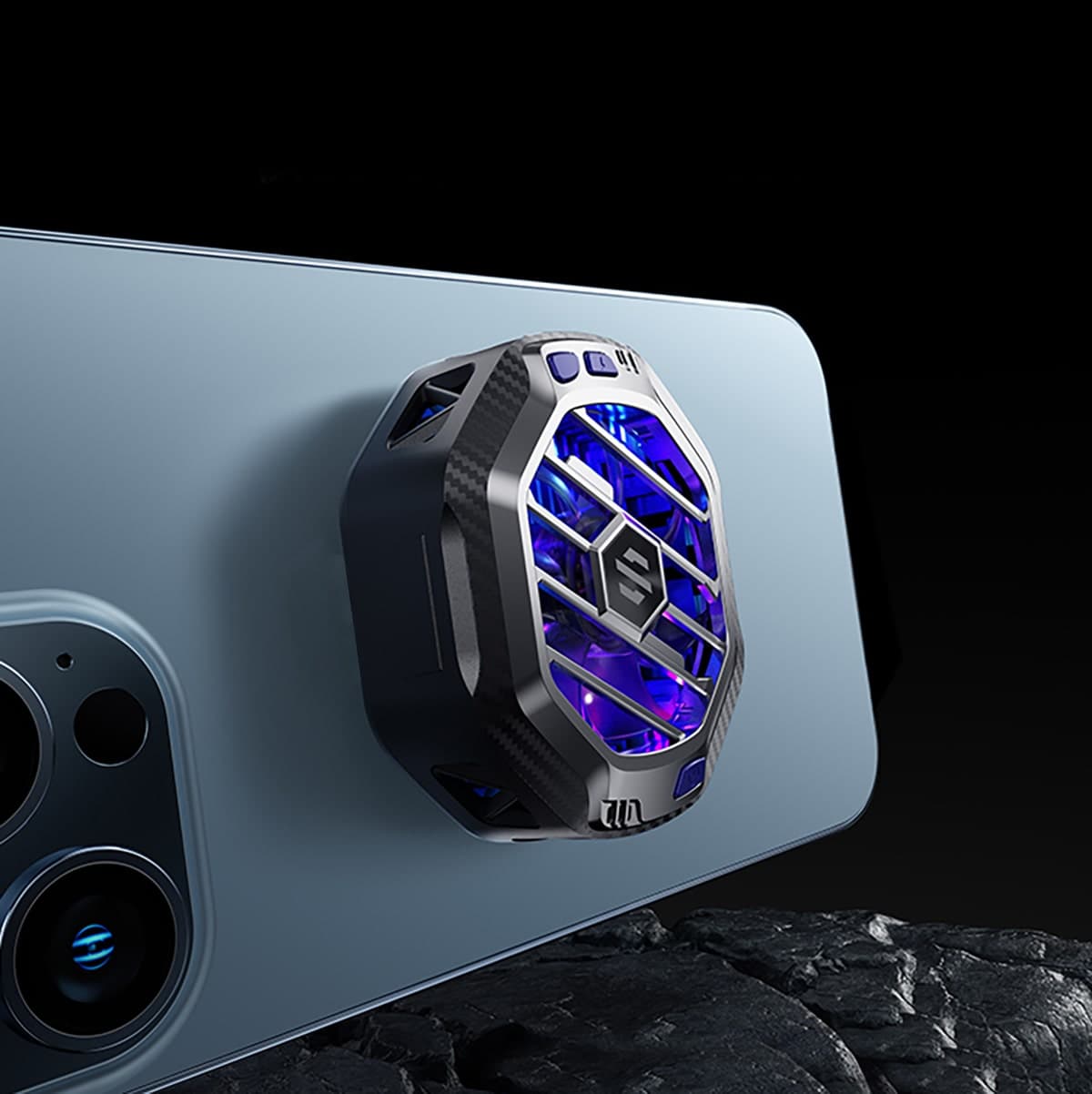 Quạt tản nhiệt điện thoại máy tính bảng X60 Pro Max có sạc không dây Magsafe 15W sò lạnh từ tính Led RGB Gaming - 6