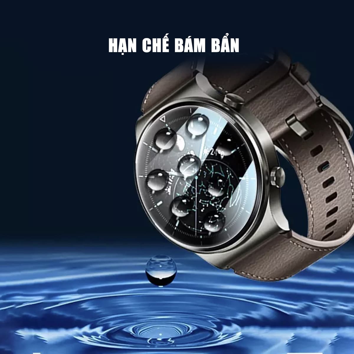 Kính cường lực đồng hồ dùng cho các đồng hồ mặt phẳng hình tròn đường kính 28mm - 42mm full keo chống xước màn hình - 5