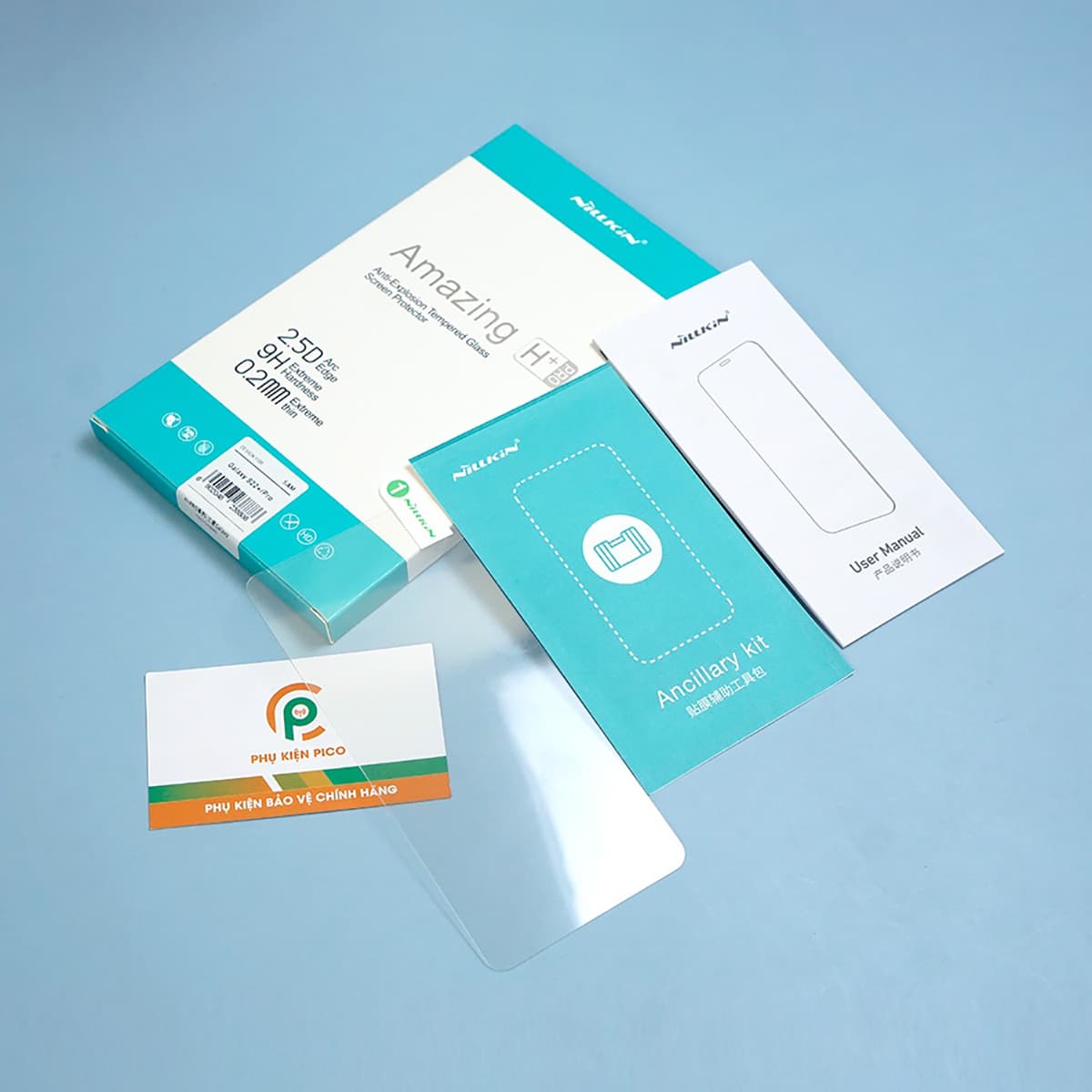 Kính cường lực Samsung S23 5G full màn hình chính hãng Nillkin H+ Pro độ cứng 9H - Dán màn hình Samsung Galaxy S23 - 2