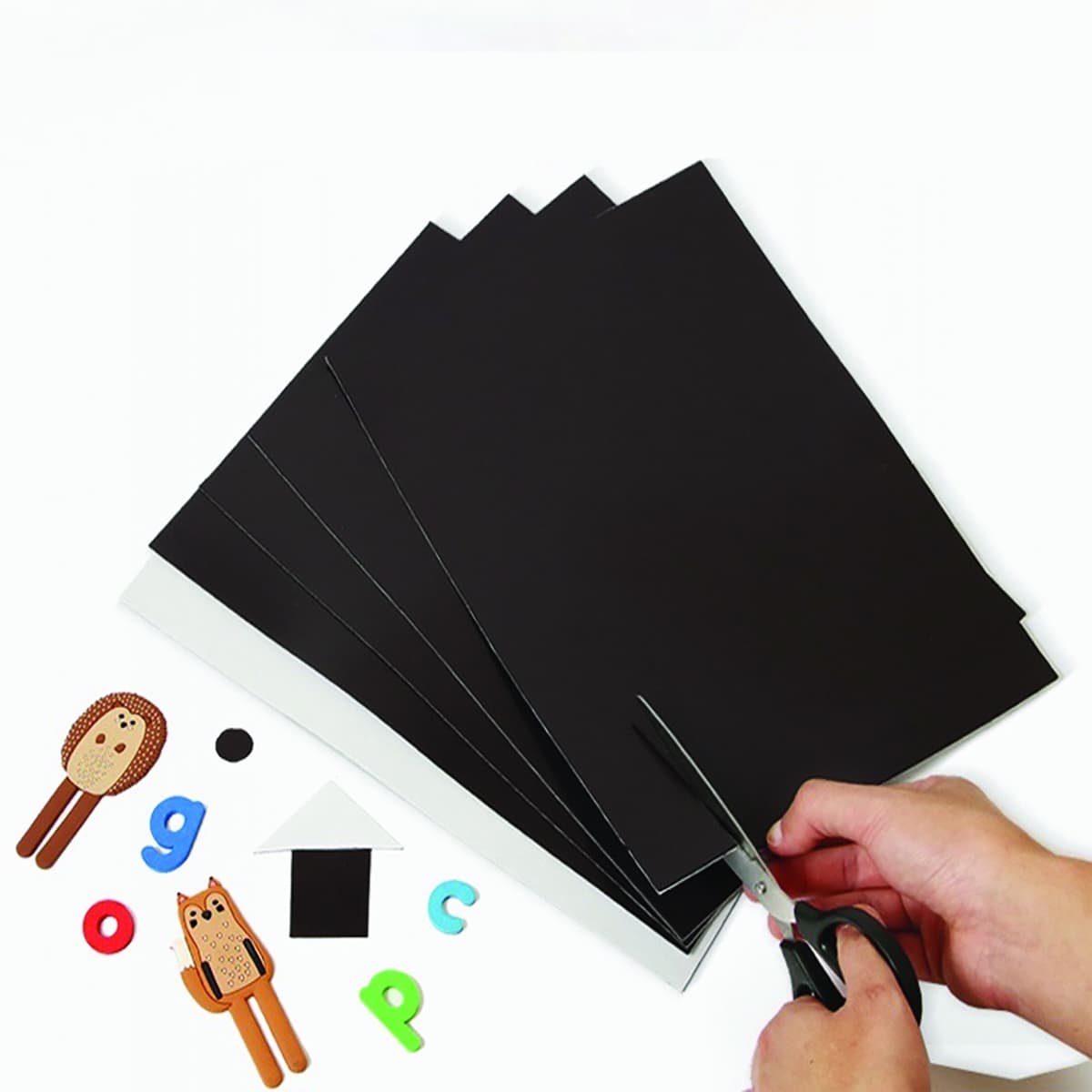 Nam châm lá dẻo A3 dày 0.5mm có keo dán decal băng keo nam châm làm giáo cụ dạy học bảng tên, ghi thông tin lên bảng từ, tủ lạnh, rèm cửa sổ - 6