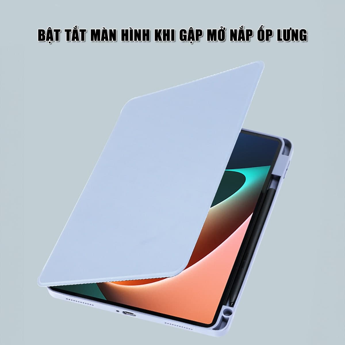 Ốp lưng Xiaomi Pad 6 / Mi Pad 6 Pro - Bao da Xiaomi Pad 6 Pro 720 độ bảo vệ chống trầy xước va đập có khe để bút - 8