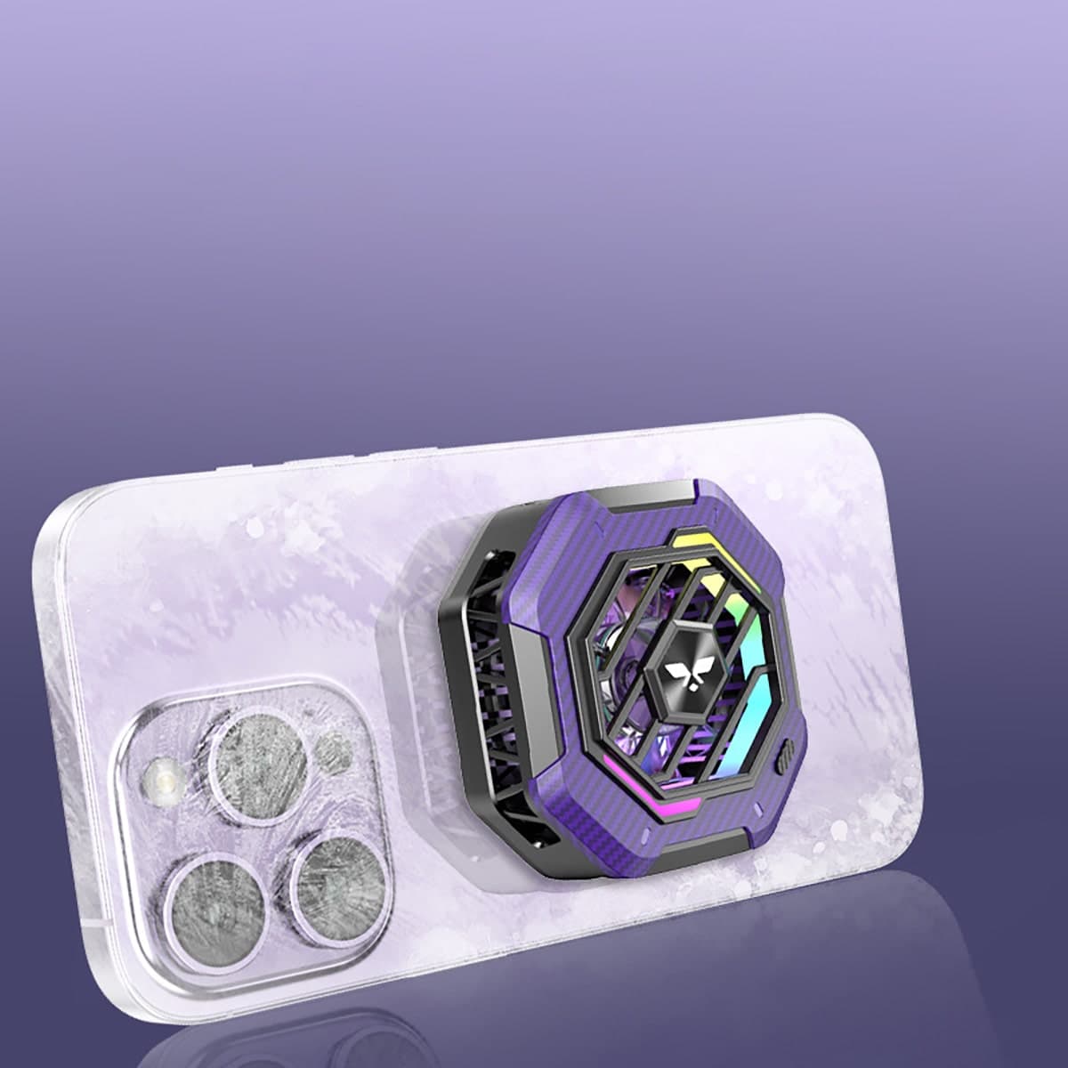 Quạt tản nhiệt điện thoại máy tính bảng LS02 sò lạnh từ tính led RGB tản nhiệt cho điện thoại gaming livestream - 4