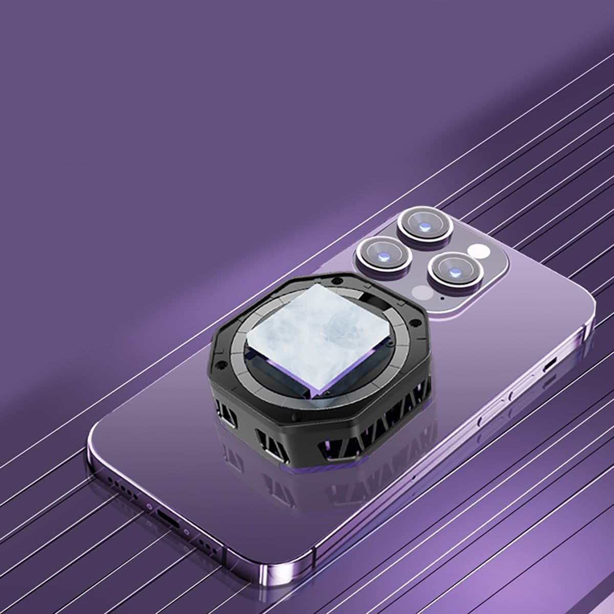 Quạt tản nhiệt điện thoại máy tính bảng LS02 sò lạnh từ tính led RGB tản nhiệt cho điện thoại gaming livestream - 3