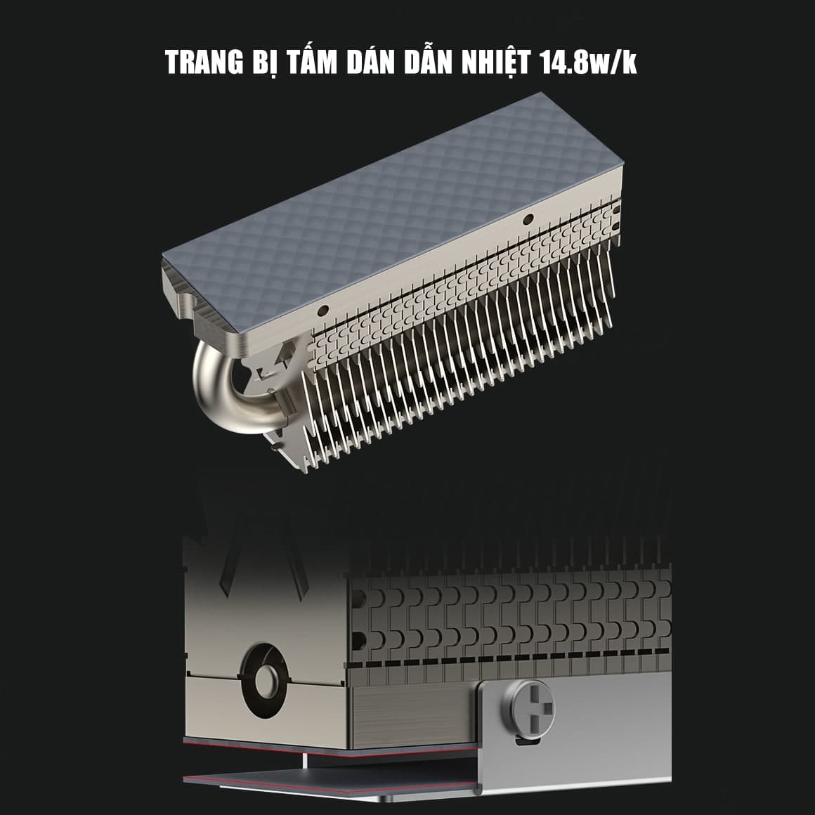 Tản nhiệt SSD M2 Coolleo Pro HR-09 2280 ốp tản nhiệt ổ cứng nvme M.2 ice đổi thủ của Thermalright HR09 - 8