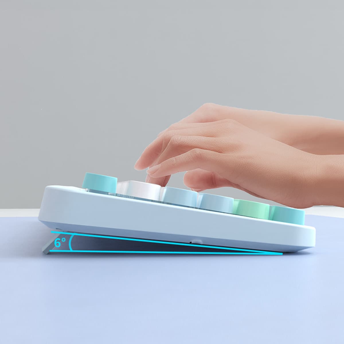 Bộ bàn phím chuột không dây cute Hello Bear - chuột máy tính không dây bàn phím MOFII hồng dễ thương Wireless - 5