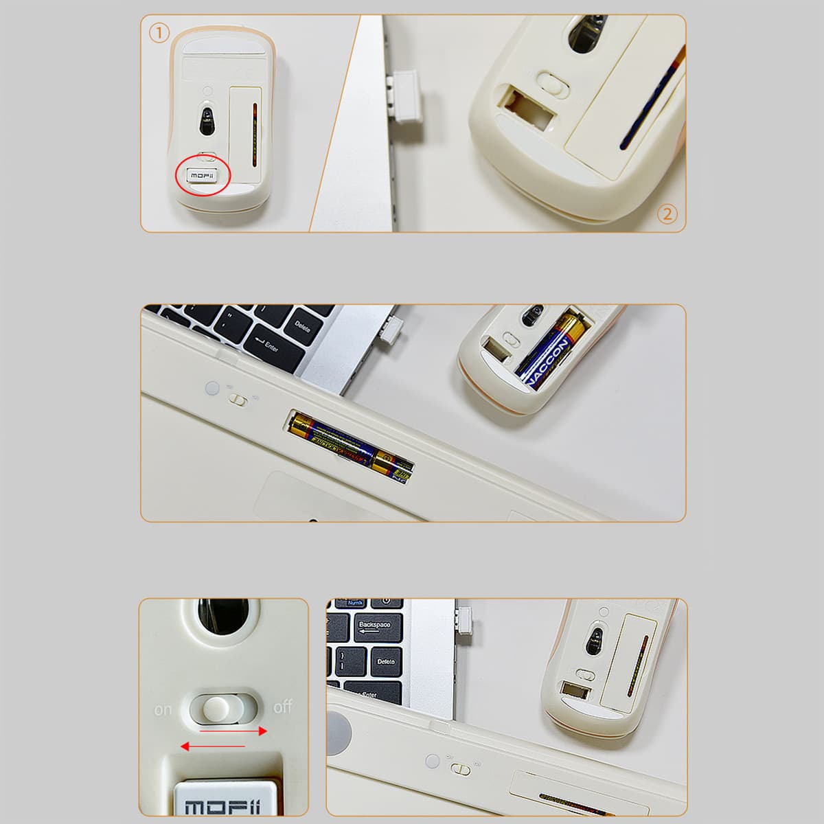 Bàn phím chuột không dây Mini Bean Wireless - chuột máy tính không dây bàn phím MOFII hồng dễ thương - 9