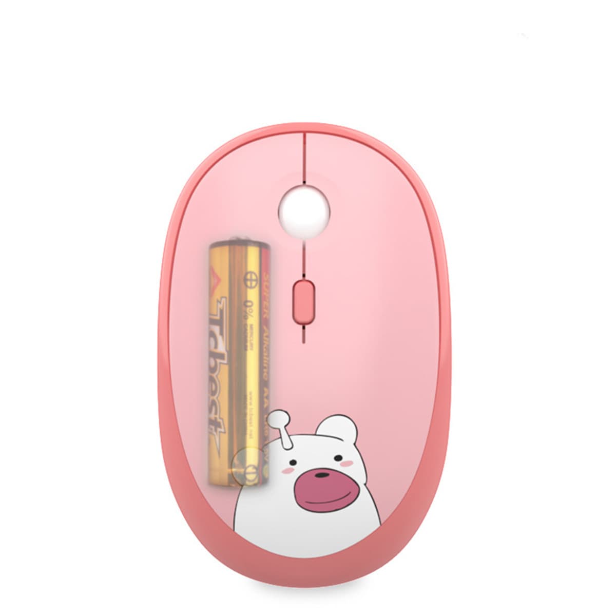 Chuột máy tính không dây Hello Bear - Chuột hồng dễ thương cute hình gấu Wireless Mofii - 9