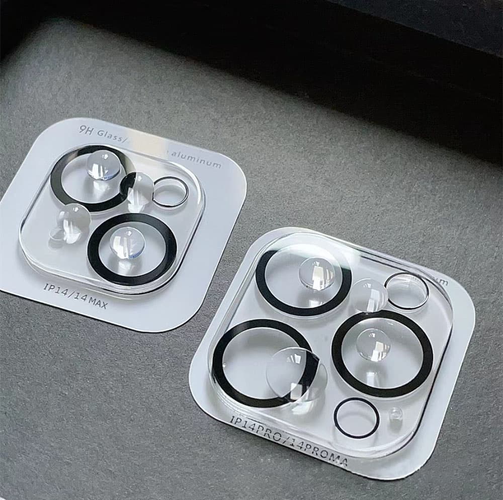 Dán camera Iphone 15 thấu kính nổi 3D - Cường lực camera Iphone 15 độ cứng 9H trong suốt - 3