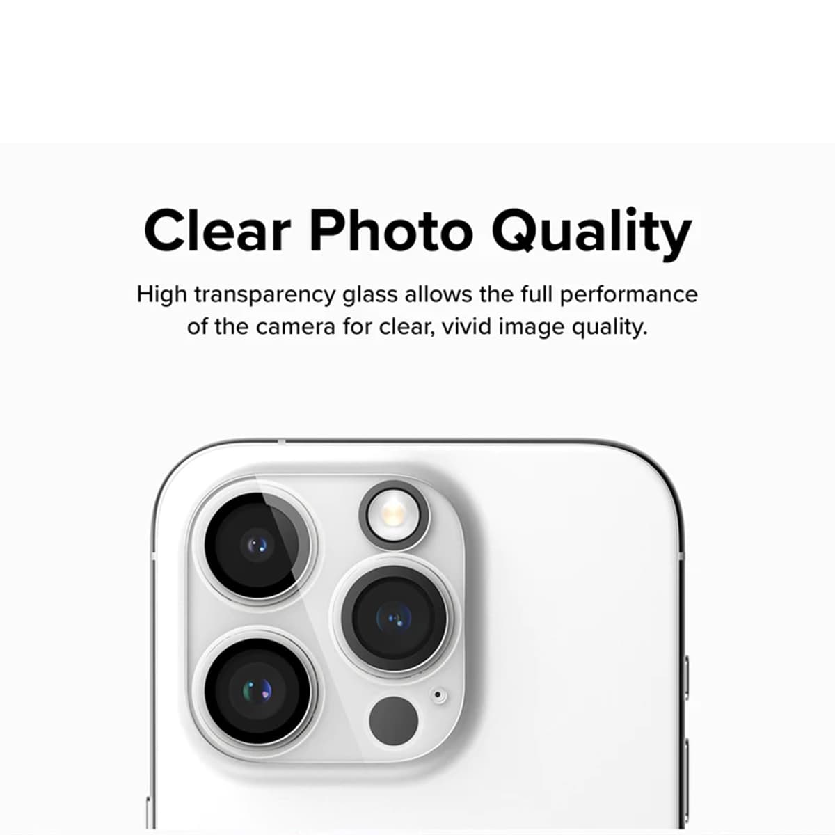 Dán camera Iphone 15 Pro thấu kính nổi 3D - Cường lực camera Iphone 15 Pro độ cứng 9H trong suốt - 11
