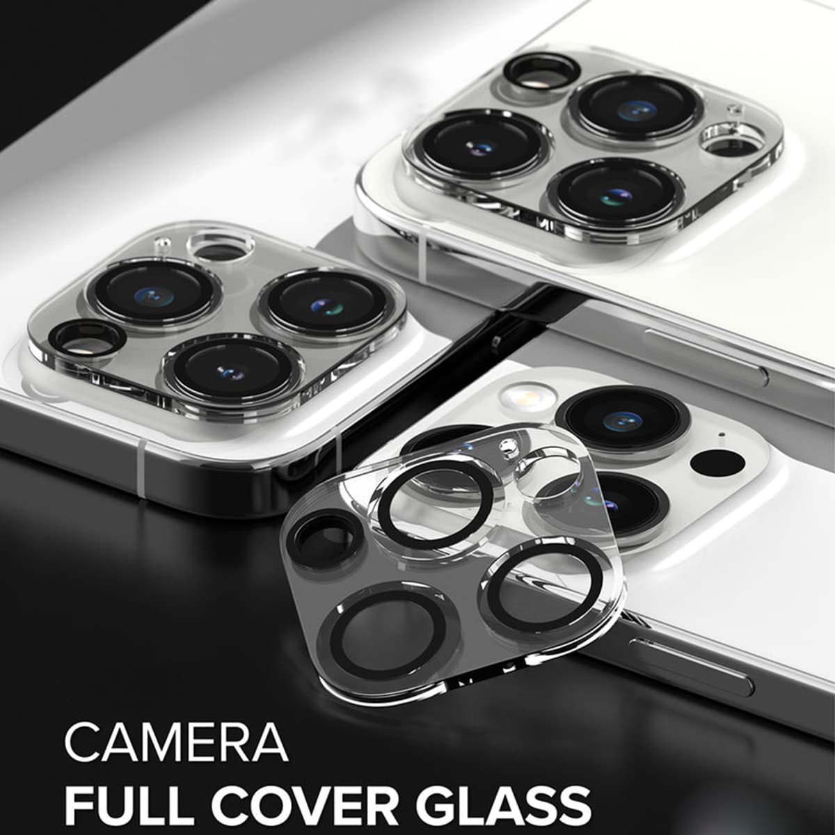 Dán camera Iphone 15 Pro thấu kính nổi 3D - Cường lực camera Iphone 15 Pro độ cứng 9H trong suốt - 4