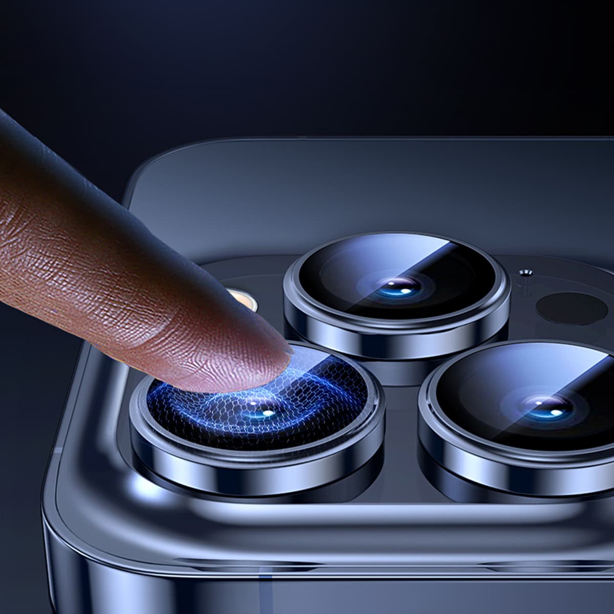 Dán camera Iphone 15 Plus - Dán mắt Camera Iphone 15 Plus kim loại siêu cứng FLMJ - Dán bảo vệ camera iPhone 15 Plus - 9