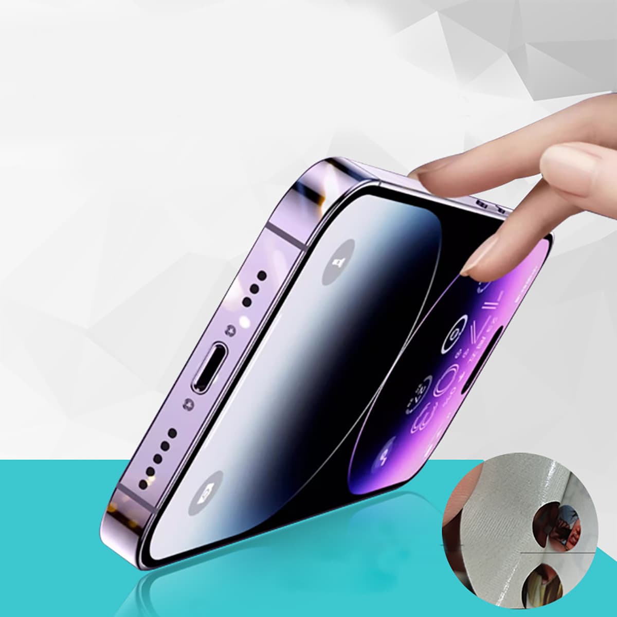 Dán viền Iphone 15 Pro dẻo trong suốt PPF tự phục hồi vết xước - 2 bộ dán dẻo viền Iphone 15 Pro - 5