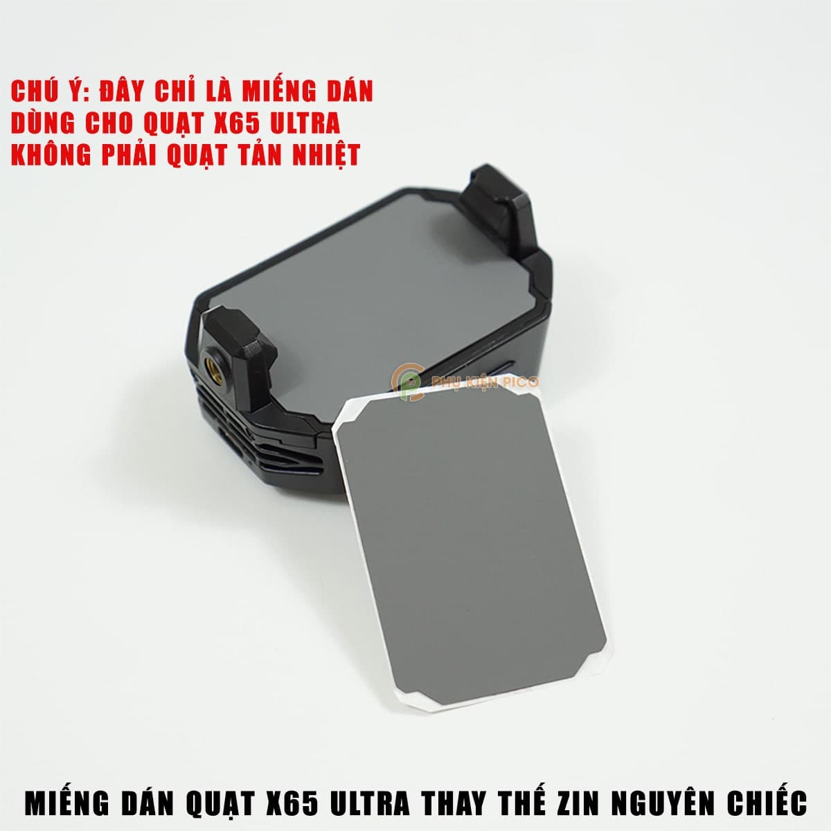 Tấm dán quạt tản nhiệt X65 Ultra Sò lạnh - Miếng dán quạt X65 Ultra thay thế zin nguyên chiếc - Đệm silicon X65 Ultra ngàm kẹp và từ tính - 6