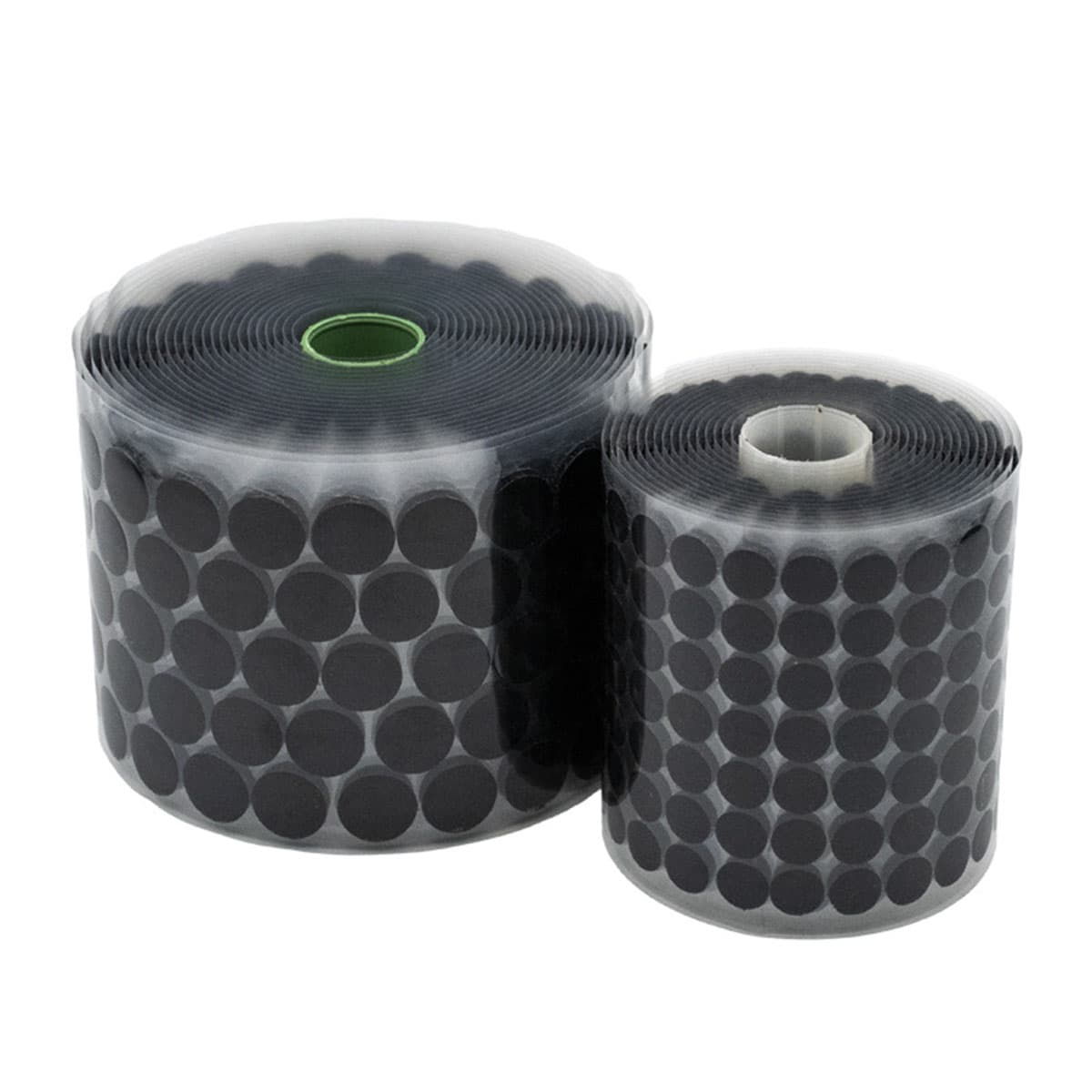 Băng dính gai Velcro tròn, khóa nhám có sẵn keo dán các loại đường kính 1.2cm 1.5cm 2cm - 4